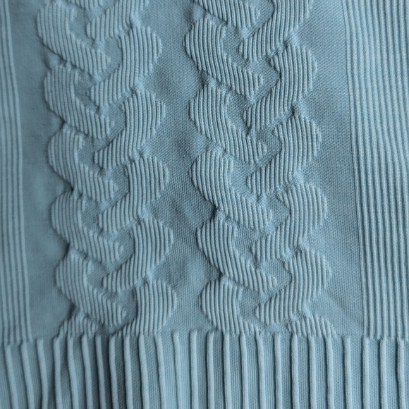 Lululemon Restless Pullover –‎ Seamless Winter Blue Run Top Sz 4 Cable Knit Look - Picture 5 of 16